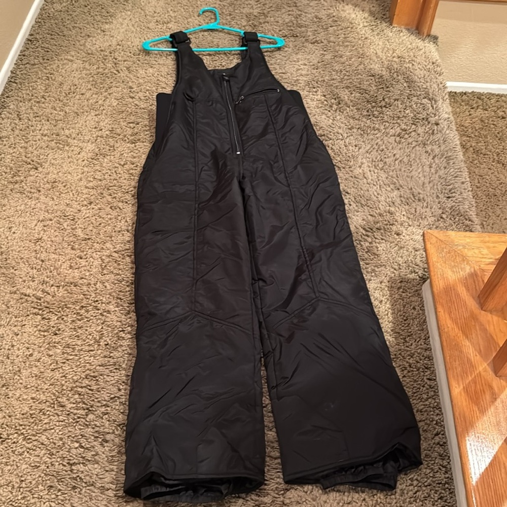 Snowsuit 
Black Insulated Overalls